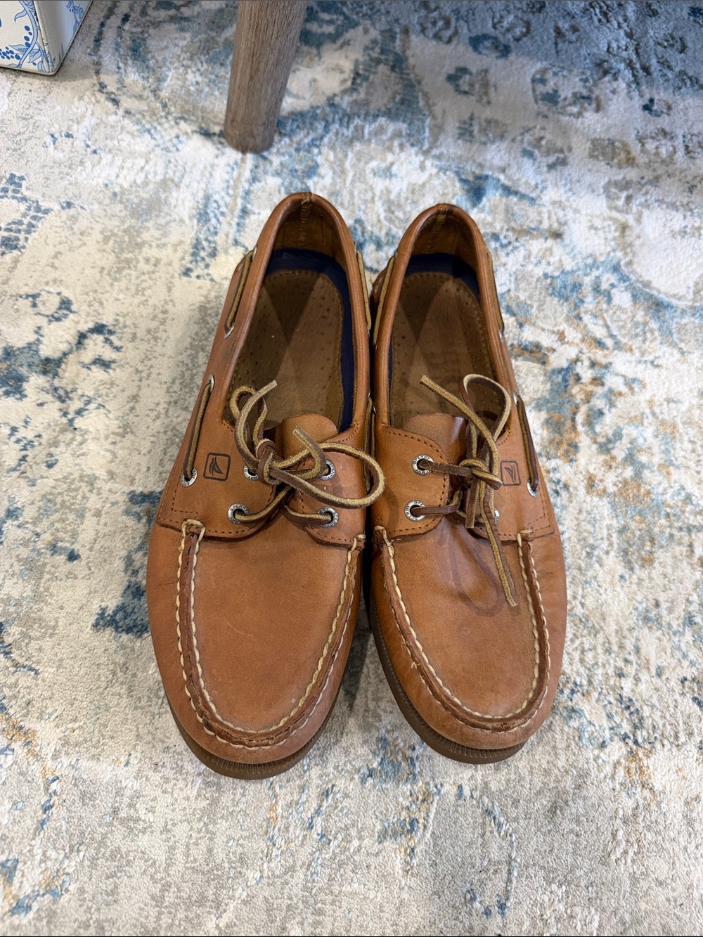 Sperry Tan Leather boat shoes men's